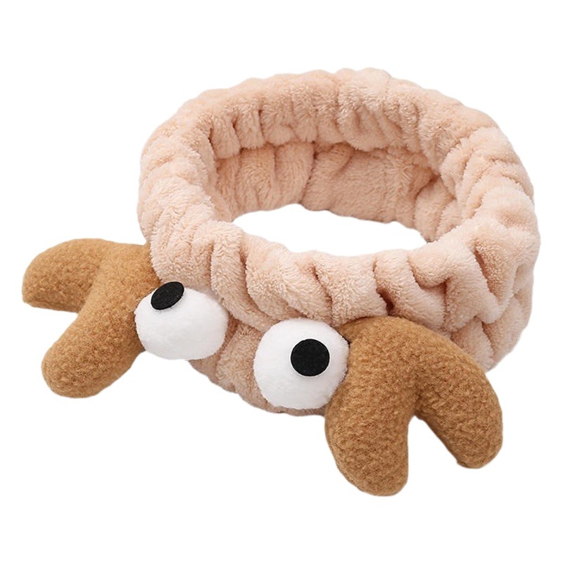 Lindo tridimensional orejas de gato diadema lavado de cara banda de pelo hembra Red maquillaje máscara banda de pelo