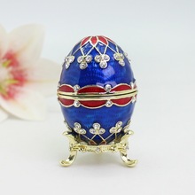 外贸工艺品俄罗斯彩蛋时尚家居装饰盒珐琅工艺东南亚婚礼回赠礼品