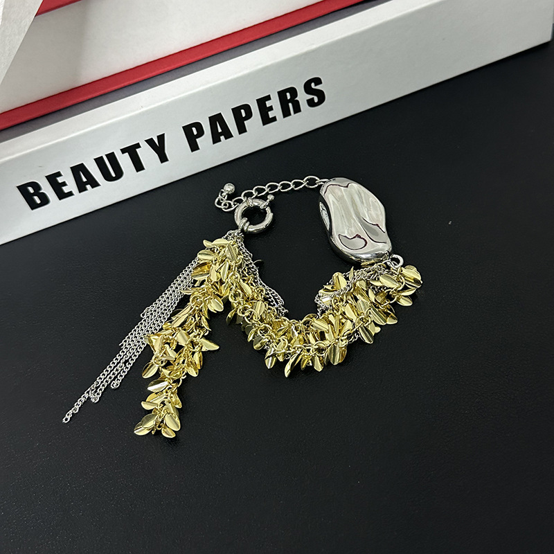 IG Style Tassel Grain Alloy Plating Women's Bracelets Earrings display picture 11