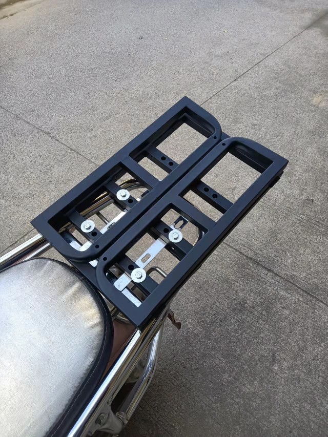 Motorcycle Folding Rack, Electric Vehicle Rack, Bicycle Iron Scooter Tail Rack, Take-Out Box Car Rack