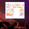 Square Macaron Birthday