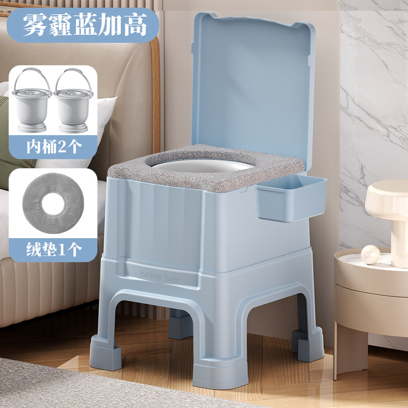 Taburete de inodoro móvil para ancianos, taburete de escupidera junto a la cama, inodoro desodorante para mujeres embarazadas, taburete de inodoro portátil, taburete de inodoro
