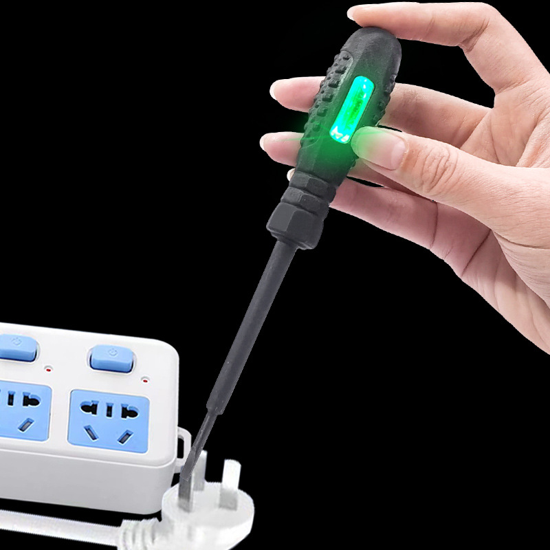 电工专用测电笔高亮彩光电工感应检测验电笔试电笔多功能螺丝刀