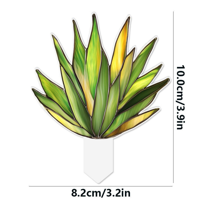 跨境新款2D亚克力盆栽花盆栽装饰插件户外草坪装饰植物摆件|undefined