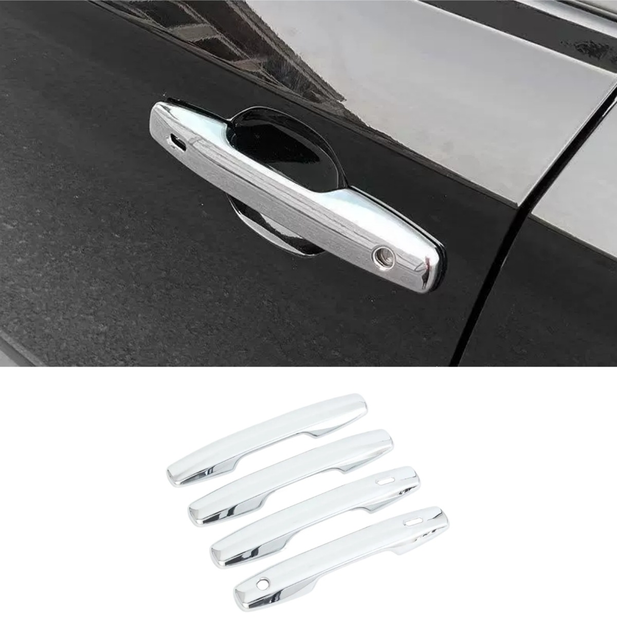 Suitable for 26 New Models of Rav4 Door Handle Frame Covers, Sixth-Generation Wildlander Door Bowl Stickers, Modification Accessories