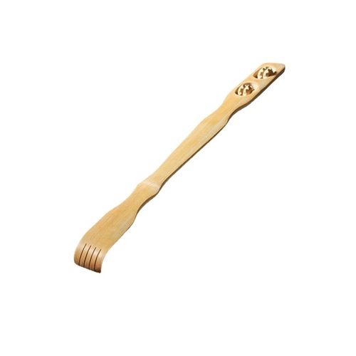 Dual-purpose anti-itch scratcher, anti-hand paw, back scratcher, bamboo wooden roller massage, multi-functional double-wheel scratcher, others