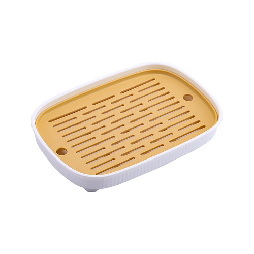 Imitation wood grain drain tray fruit tray tea tray household modern simple tea set drain small water storage tea cup