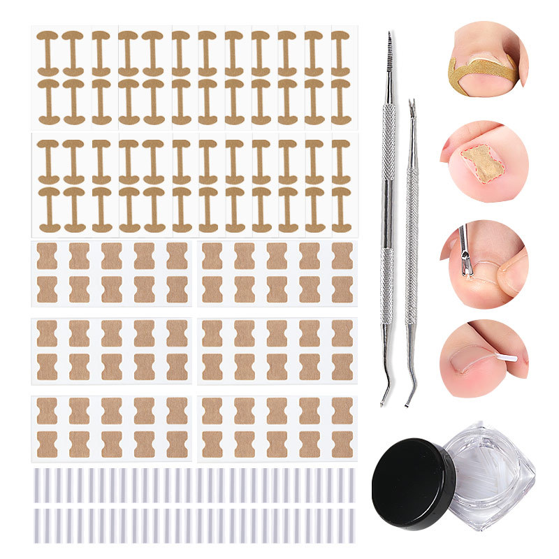 nail cushion orthosis nail groove nail roll nail stretch toe patch nail tool set manicure nail removal device