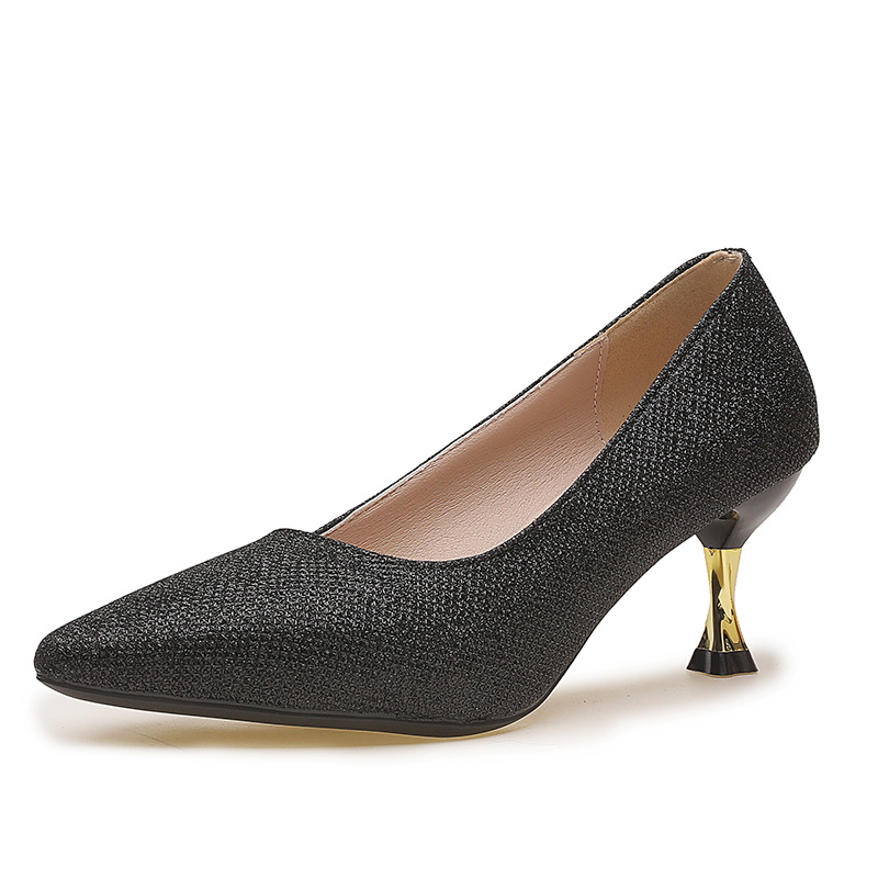 2026 primavera y verano nuevo estilo coreano de moda sexy tacones altos zapatos de trabajo de tacones delgados zapatos de mujer superficiales