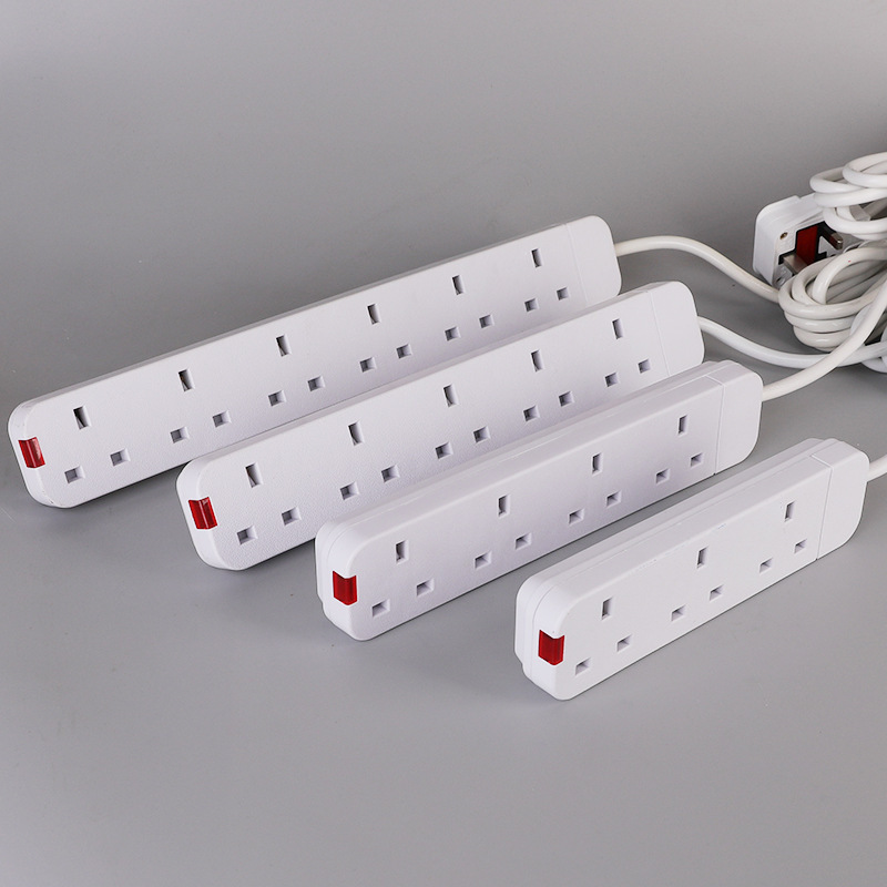 Cross-Border Power Strip with Extension Cord Socket African Power Strip 13A British British Standard Power Strip 3m Power Strip Wiring Plug