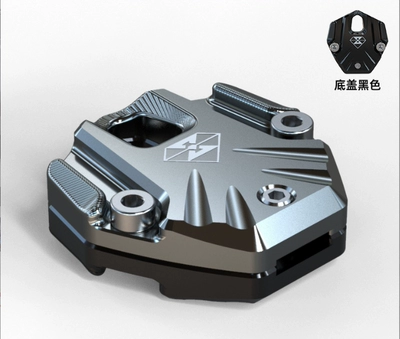 Home Door Key Shell Modification, Electric vehicle key cover shell - cut-handle-key-head-d1-titanium-black