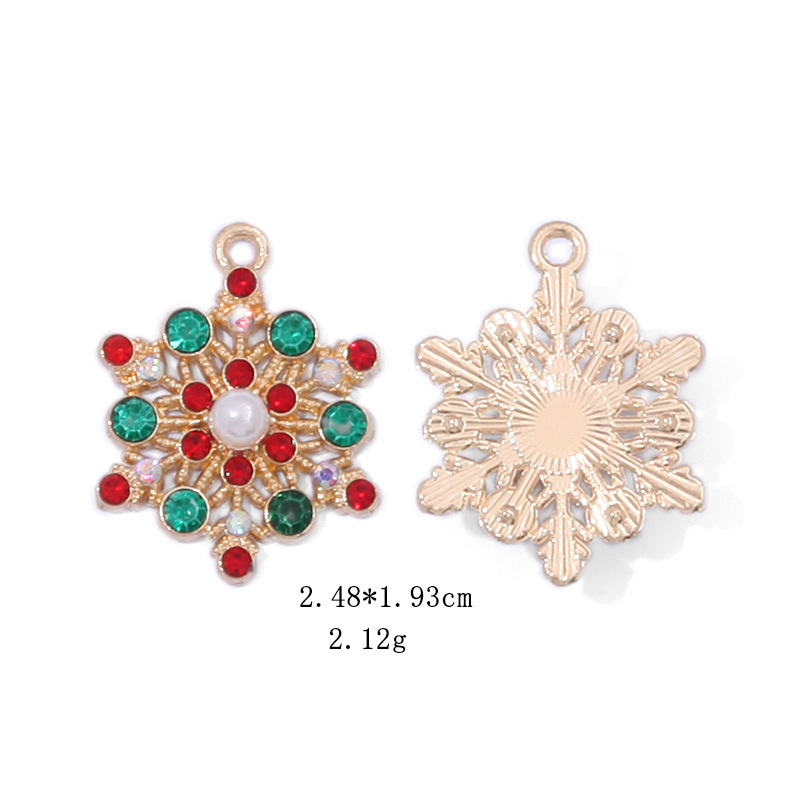 15g Weight 304 Stainless Steel Ear Needle Material Drop Earrings, Ear Studs Classification 1 Pair Quantity Daily, Street Occasion Alloy Material Christmas Festival Geometric, Santa Claus, Snowflake Pattern Women's Gender Classic Style Style 1 Pair Christmas Classic Style Geometric Santa Claus Snowflake Alloy Drop Earrings Ear Studs 3