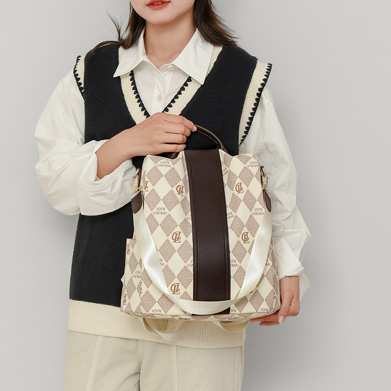 Mochila de mujer de nuevo estilo, moda casual, gran capacidad, multifunción, mochila de viaje, bolso de moda para mujer