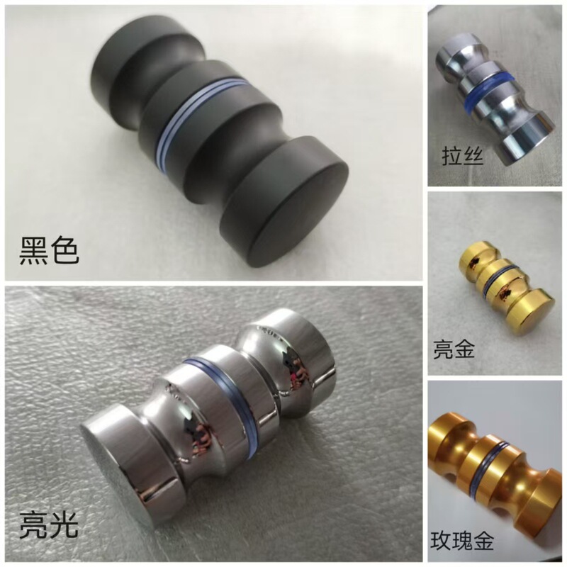 Aluminum Alloy Handle Hardware Accessories Door Handle Single-Hole Solid Shower Room Glass Door Handle Chengxin Hardware Factory