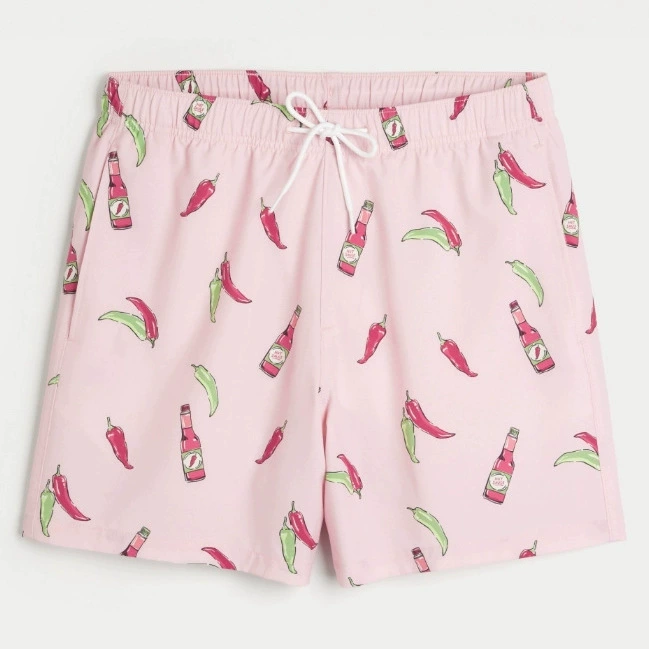 Трансграничный европейский и американский женский повседневный костюм с принтом вишнево-клубничных шорт