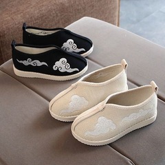 Children's Hanfu Shoes, Ancient Style Floral Shoes, New Arrival Canvas Moccasins for Boys and Babies, Performance Shoes for Fashion Shows, Wholesale Manufacturer and Supplier