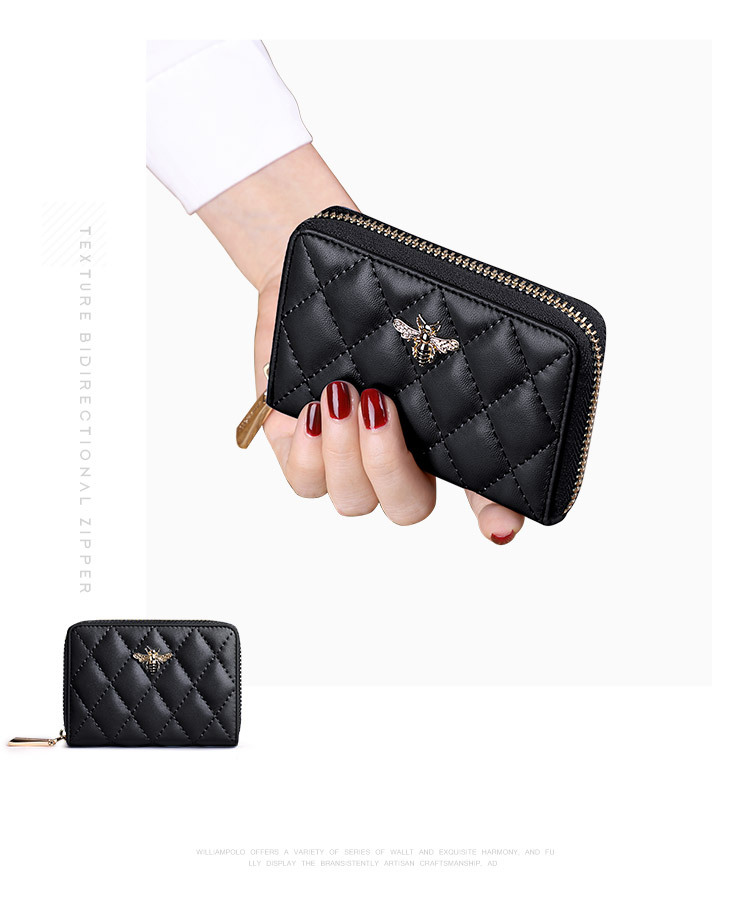 Ví mini nữ nhiều ngăn khóa kéo Emperor Paul phong cách casual chi tiết 10