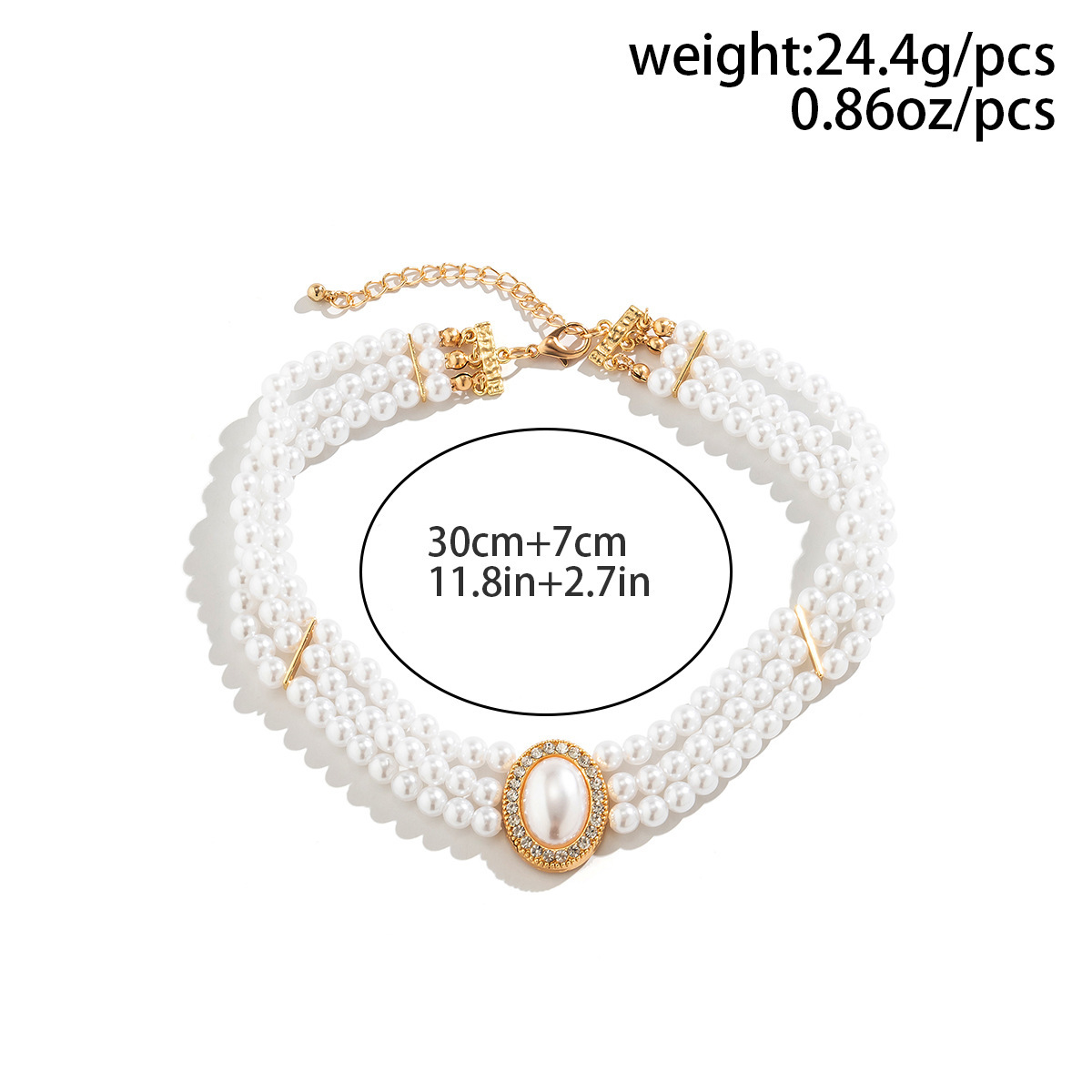 Elegant Imitation Pearl Alloy Turquoise Geometric Rhinestones Women's Jewelry Set display picture 6