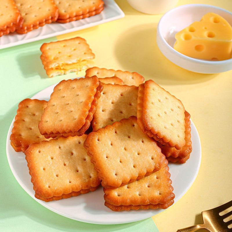 塩味チーズサンドイッチビスケット独立小包装レモン風味クリスピービスケットインターネットセレブオフィススナック|undefined