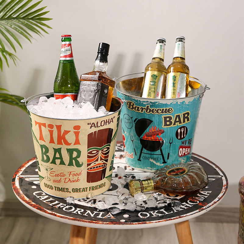 Bar creative ice bucket, high-looking household outdoor beer bucket, KTV supplies, commercial champagne beer dry ice bucket