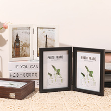 源头厂家折叠相框创意连体画框两联三联组合6寸7寸8寸相框摆台