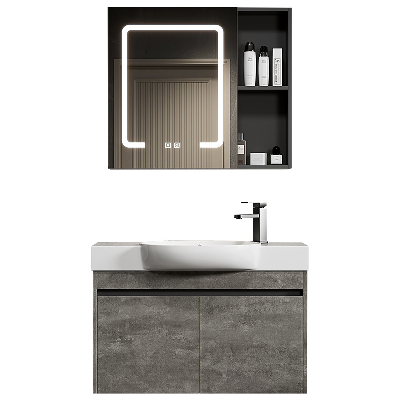 Gabinete de baño de pared de apartamento pequeño, lavabo de cerámica combinado, lavabo transfronterizo, baño ultra estrecho, piscina de mesa de lavado