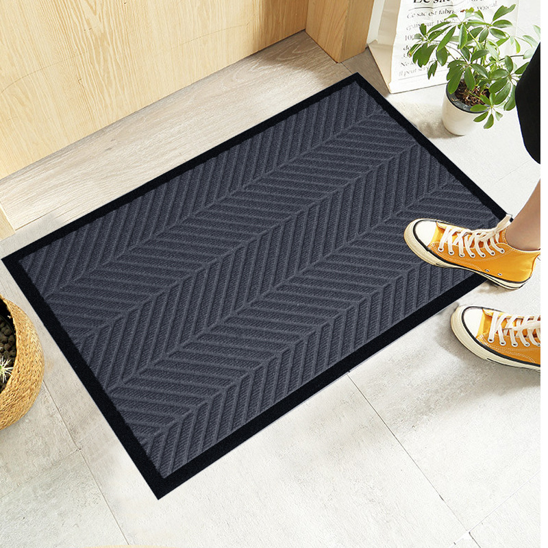 Nuevo producto patrón de neumáticos alfombrilla de puerta impermeable, antideslizante, resistente al desgaste y a la suciedad cocina oficina baño puerta cocina PVC
