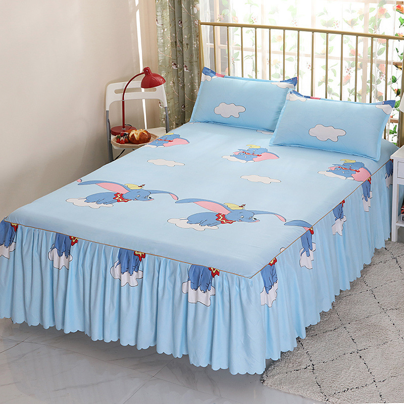 Una sola cubierta de cama de color sólido cubierta de cama de cama coreana sábanas de cama 1 m 1.5 / 2.0 m