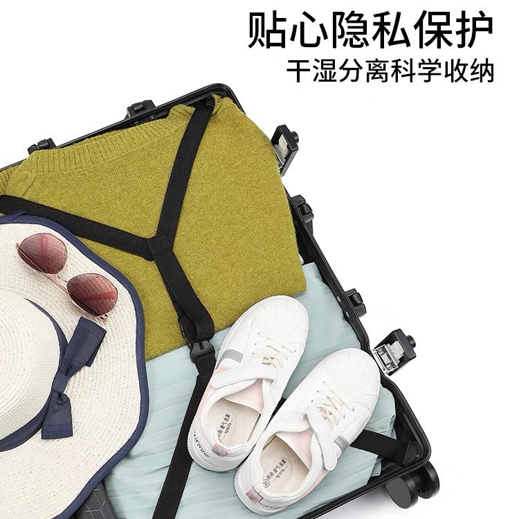 20 pulgadas escolares maleta de viaje coreana moda masculina maleta de moda de aluminio marco rueda universal