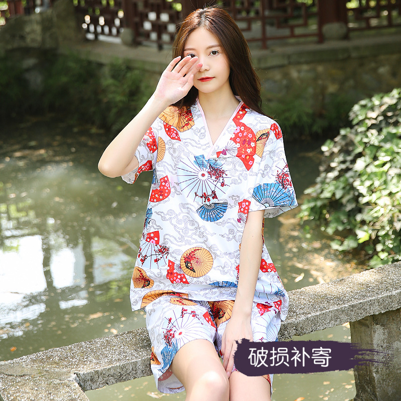 汗蒸服浴服扇子款