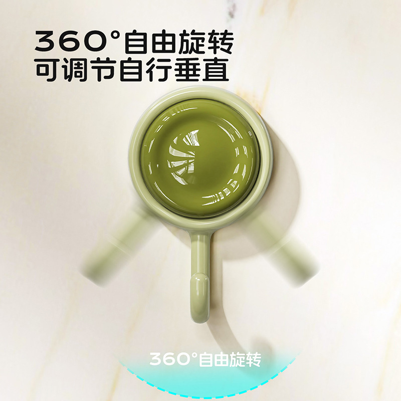 吸盘4个装无痕挂钩免打孔厨房浴室挂钩多功能挂衣架粘胶毛巾挂钩|undefined