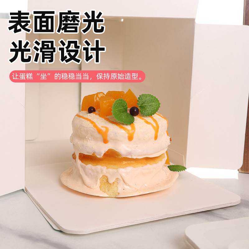 4-inch 6/8 cake inner pad, gold-plated carry handle cake inner pad, strawberry base tray for four-inch cake box, cake box bottom