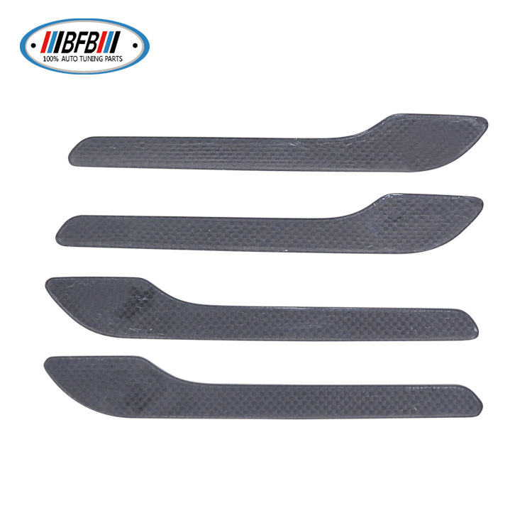 100% Real Carbon Fiber Door Handle - For Tesla Model Y - Glossy Carbon Fiber Exterior Door Handle Trim for Model 3