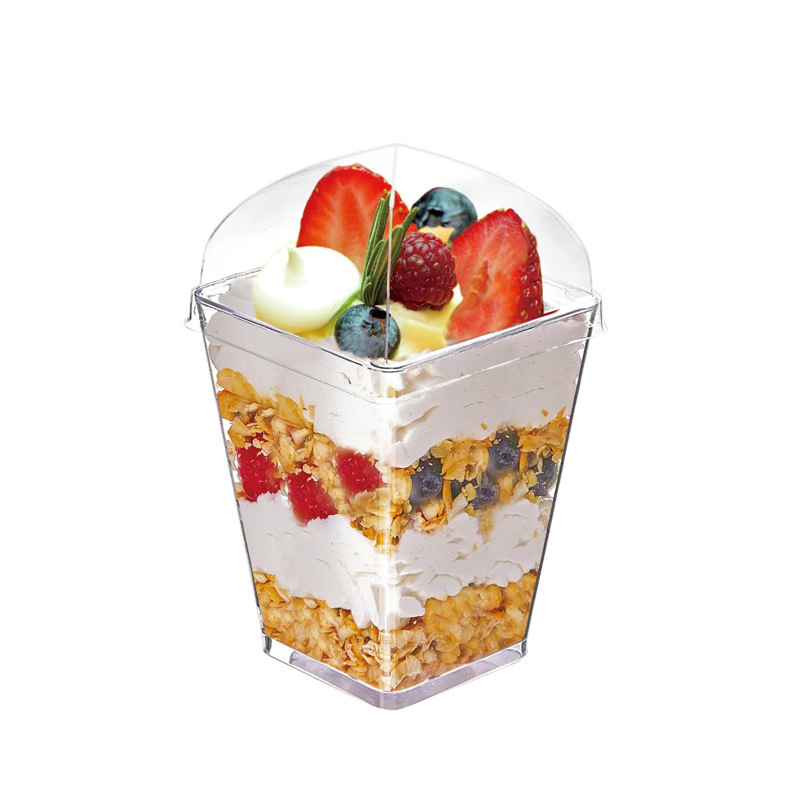 ミニムースカップ前菜カップデザートカップ使い捨てプラスチック布丁カップアイスクリームカップ高足グラス|undefined