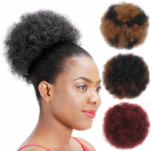 Европейские и американские африканцы взрывающие парик парик для волос с большим пакетом для волос Химический волокно высокотемпературные шелковые пушистые раскатывающие волосы сумка для волос