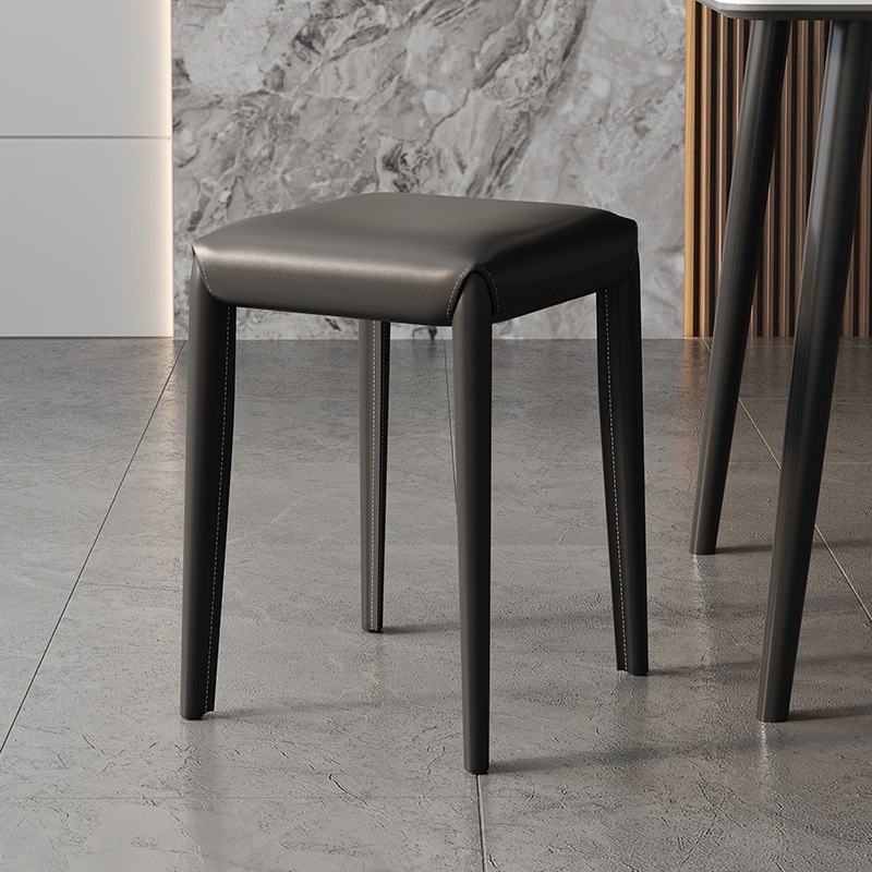 Taburetes de estilo italiano, taburetes altos de arte de hierro para tiendas