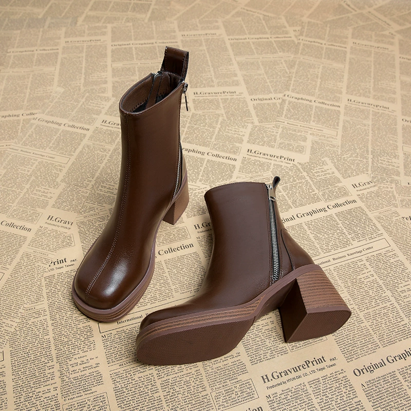 Pick Up Girl 7120-2 сапоги на высоком каблуке женские весна и осень 2020 одиночные сапоги осенние ботинки Martin модные тонкие короткие сапоги