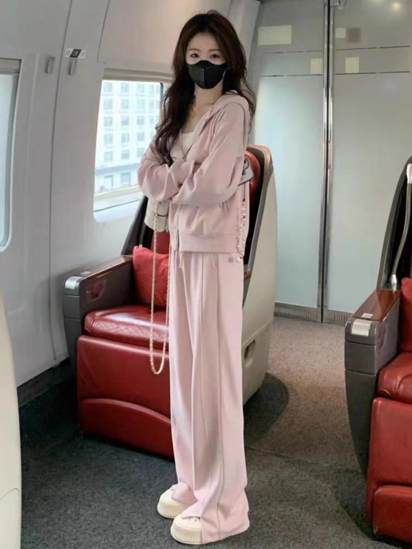 小个子穿搭一整套装女高级感2025新款秋冬休闲时尚运动卫衣早秋季|undefined