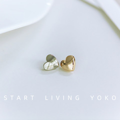 小香風切面愛心金屬紐扣襯衫開衫毛衣小扣子高腳心形裝飾扣袖扣子