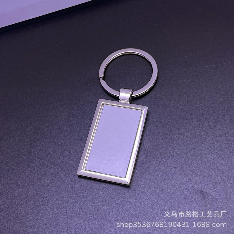 Llavero de Aleación de Zinc, Placa de Aluminio para Sublimación, Colgante para Fotos, Llavero Metálico, Pequeño Obsequio, Regalo Promocional