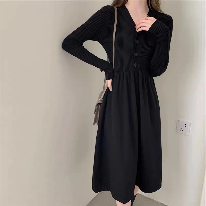 Spring Festival festive long sweater bottoming with overcoat dress annual meeting knitted dress autumn and winter for women Spring Festival festive long sweater bottoming with overcoat dress annual meeting knitted dress autumn and winter for women