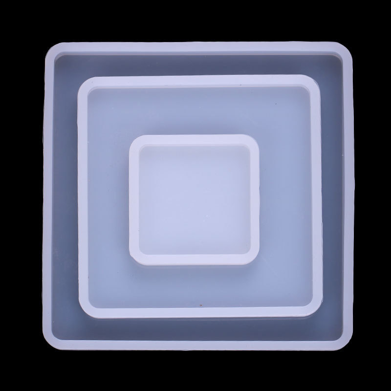 Molde de Silicona para Base Cuadrada de Cristal para Manualidades image 3