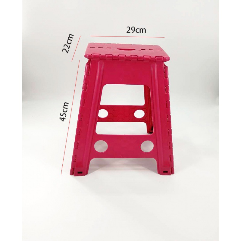 Taburete de plástico reforzado, taburete plegable ligero, banco de comedor para interior y exterior.