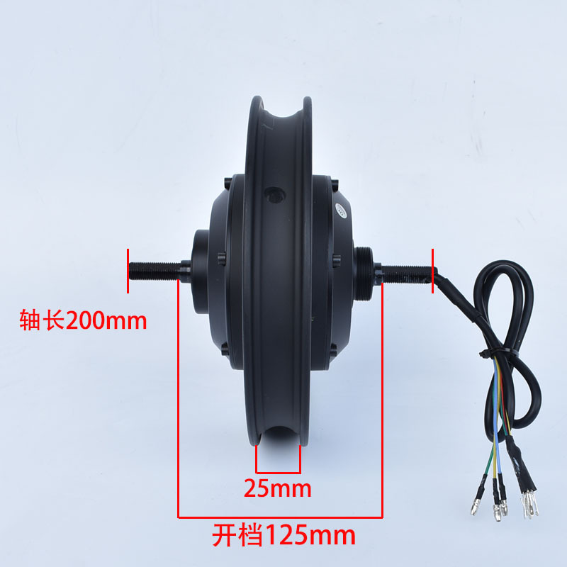 On behalf of the driving car motor 12 inch 48V350W toothed high-speed motor electric bicycle toothed brushless motor accessories