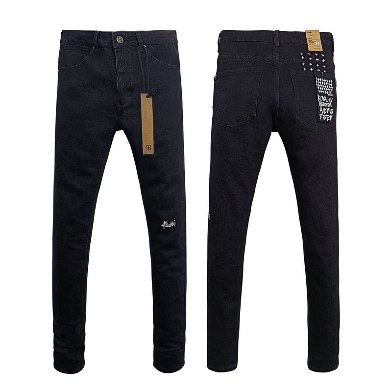 Cross-Border European and American Original Trendy Brand Ksubi Men's Pants Casual Slim Tight Ripped Pants Small Feet Stretch Jeans