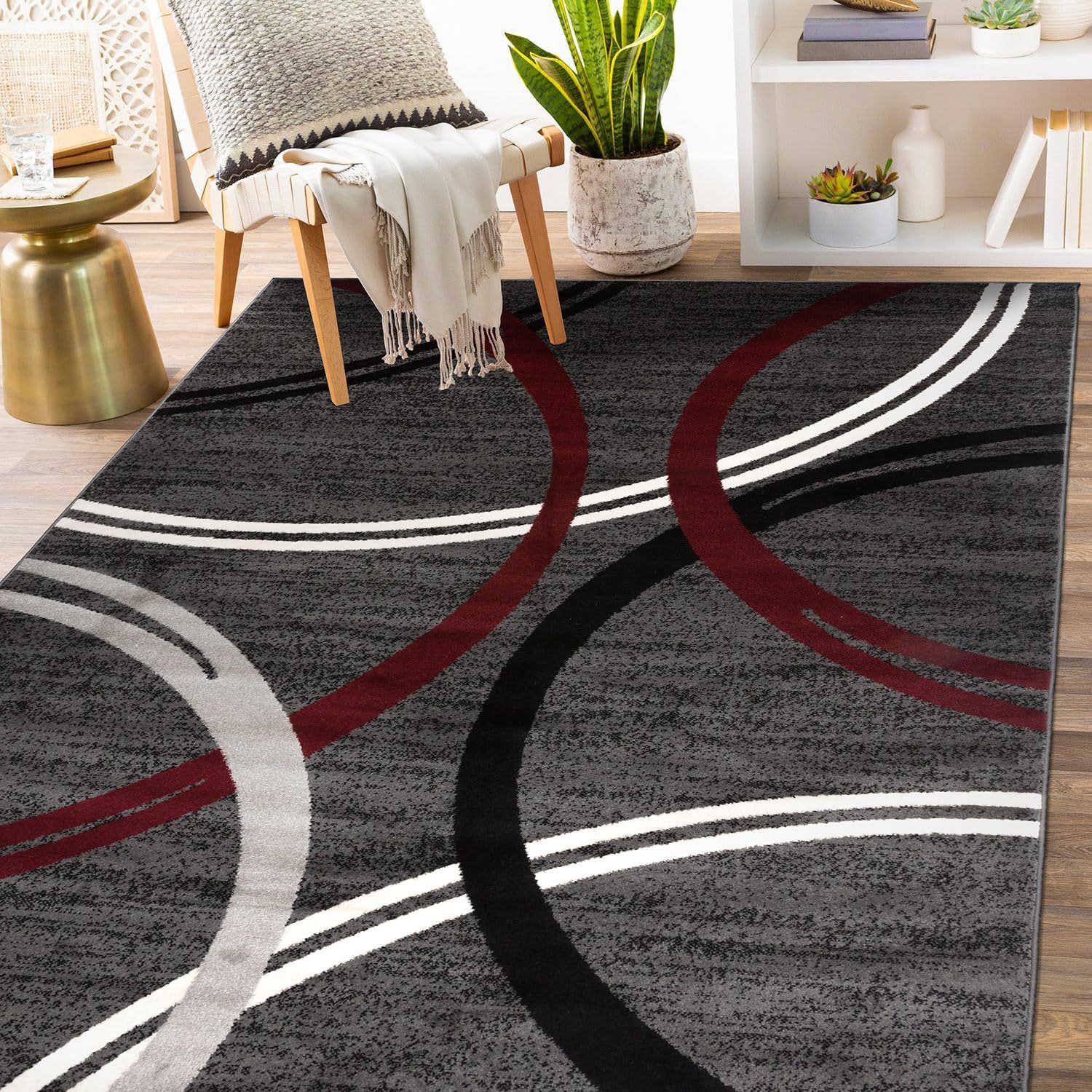 Cross-Border Carpet Delivery Modern Abstract Simple Living Room Carpet Coffee Table Sofa Carpet Entrance Door Mat Ready Stock