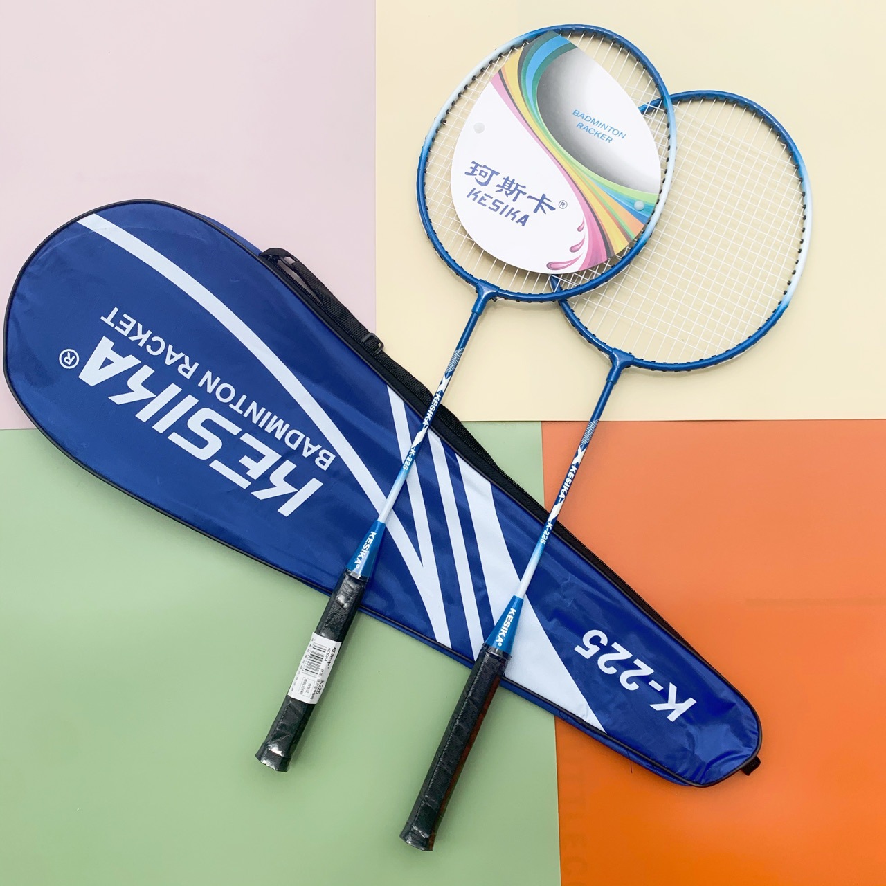 Koska K225 Iron Alloy Badminton Racket for Students and Adults, Suitable for Entertainment, Supports Dropshipping, Durable for Doubles Play, Ultra-Light
