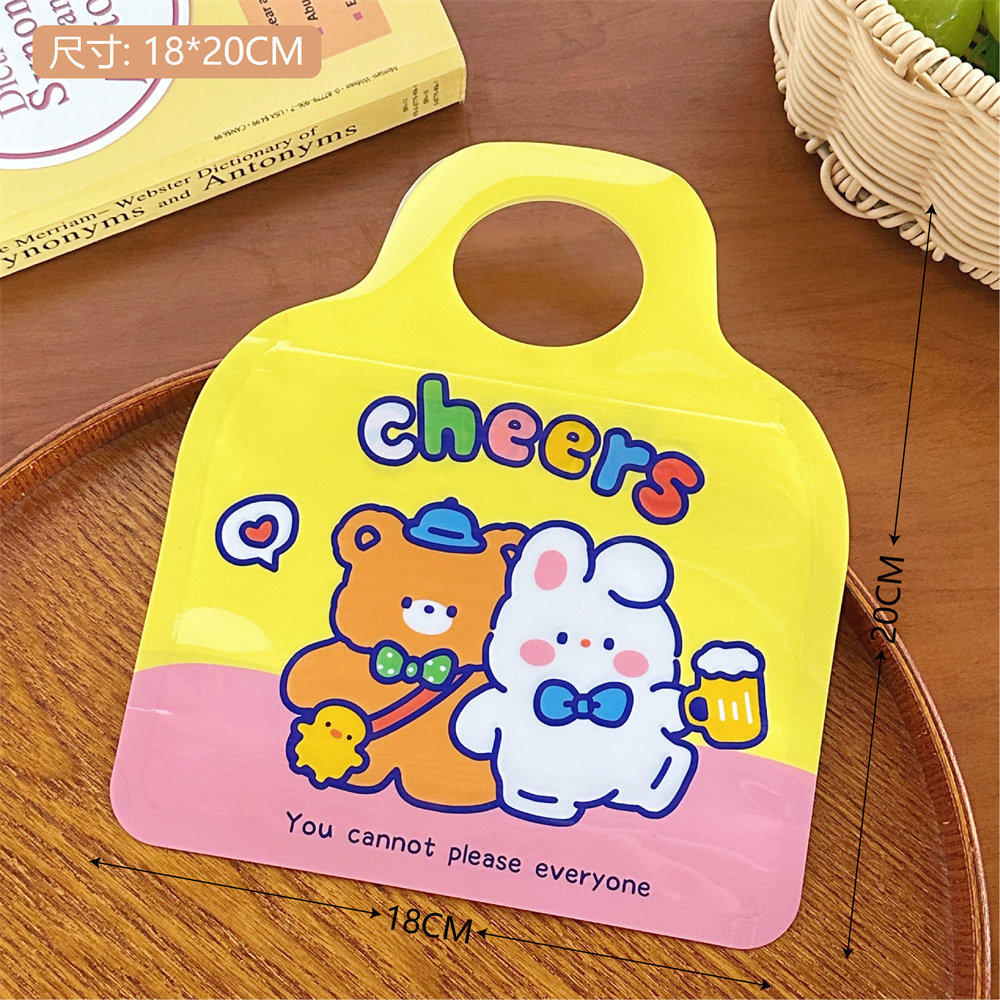 Tengyi original lindo sellado bolsa de dibujos animados bolsa de almacenamiento portátil bolsa de regalo del Día de los niños bolsa ziplock