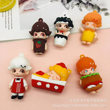 新款创意美味汉堡玉米钥匙扣 公仔批发 包包挂饰汽车钥匙链公仔