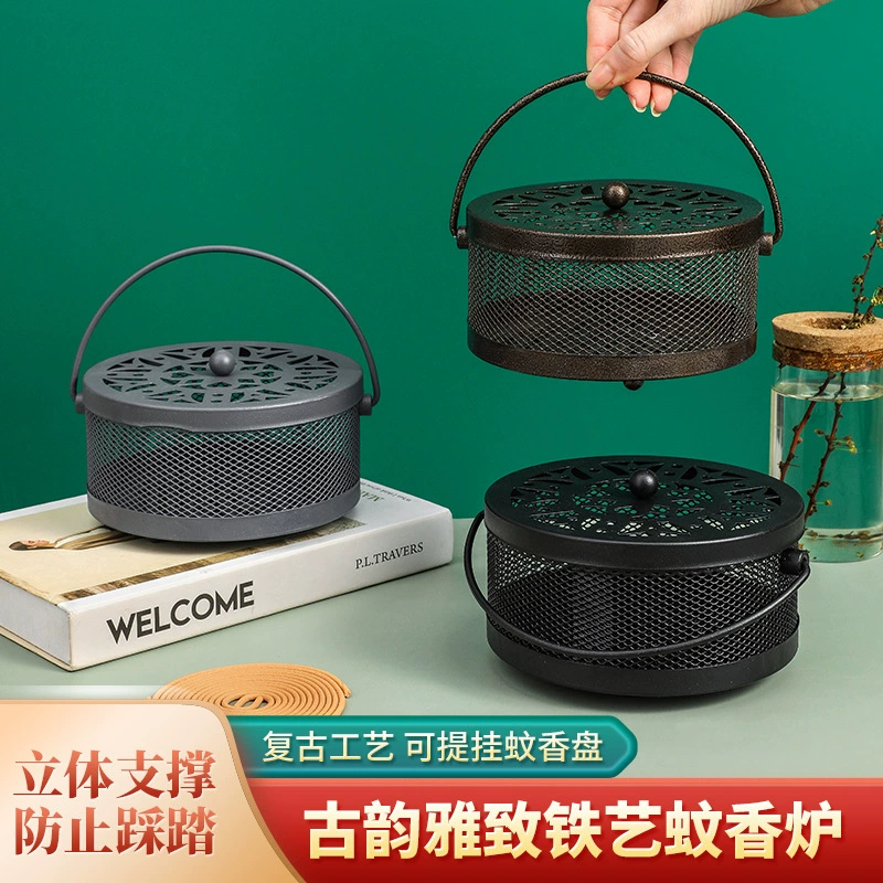 Открытый репеллент от комаров благовония лоток репеллент от комаров благовония ящик репеллент от комаров держатель ладана клетка птицы репеллент от комаров благовония клетка Домашняя безопасность Крытый Кемпинг Копченый
